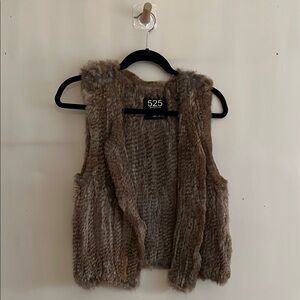 Brown Authentic Fur Vest